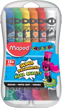 Plakkaatverf Maped Color'Peps 12ml assorti (12)