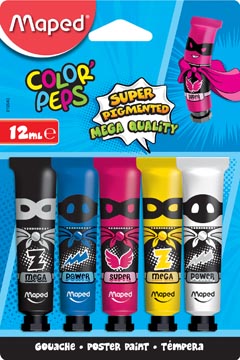 Plakkaatverf Maped Color'Peps 12ml assorti (5)