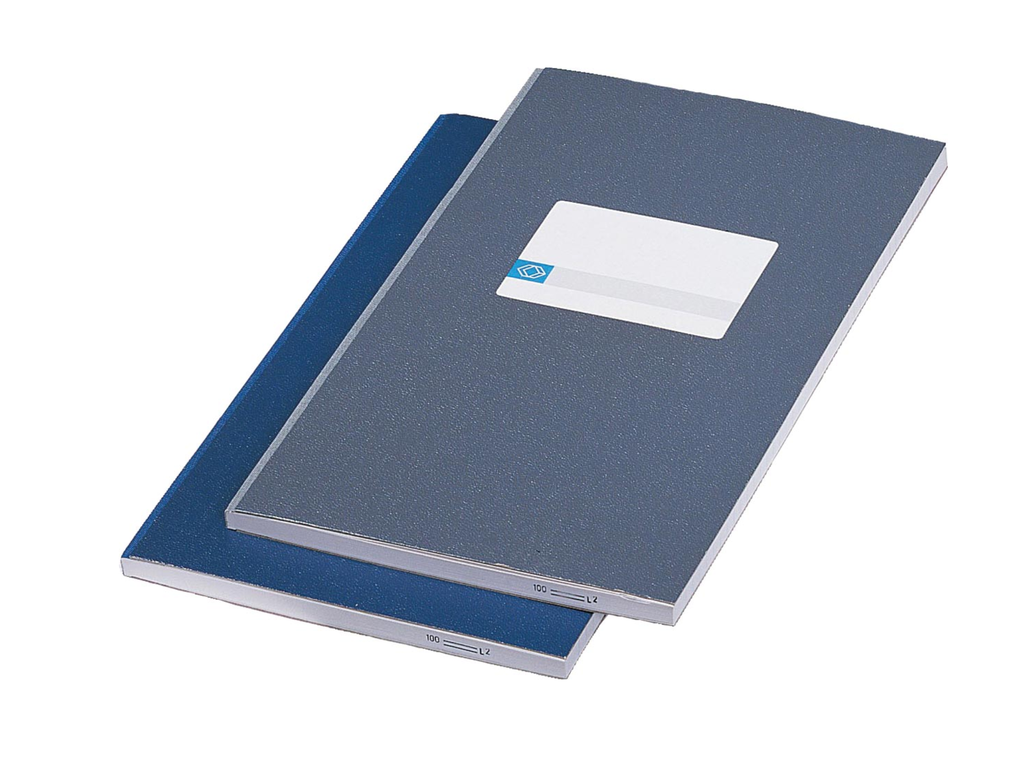 Kasboek Atlanta 16,5x21cm 192blz blauw