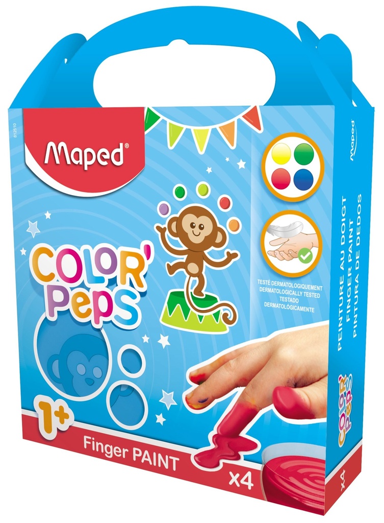 Vingerverf Maped Color'Peps Early Age 80ml assorti (4)