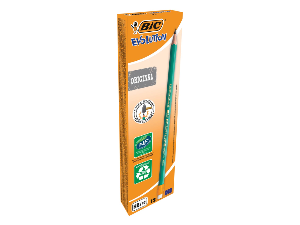 Potlood Bic Evolution Original Ecolutions HB met gum (12)
