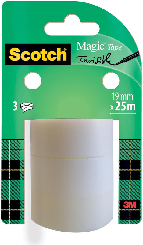 Plakband Scotch Magic Tape 19mm x 25m (3)