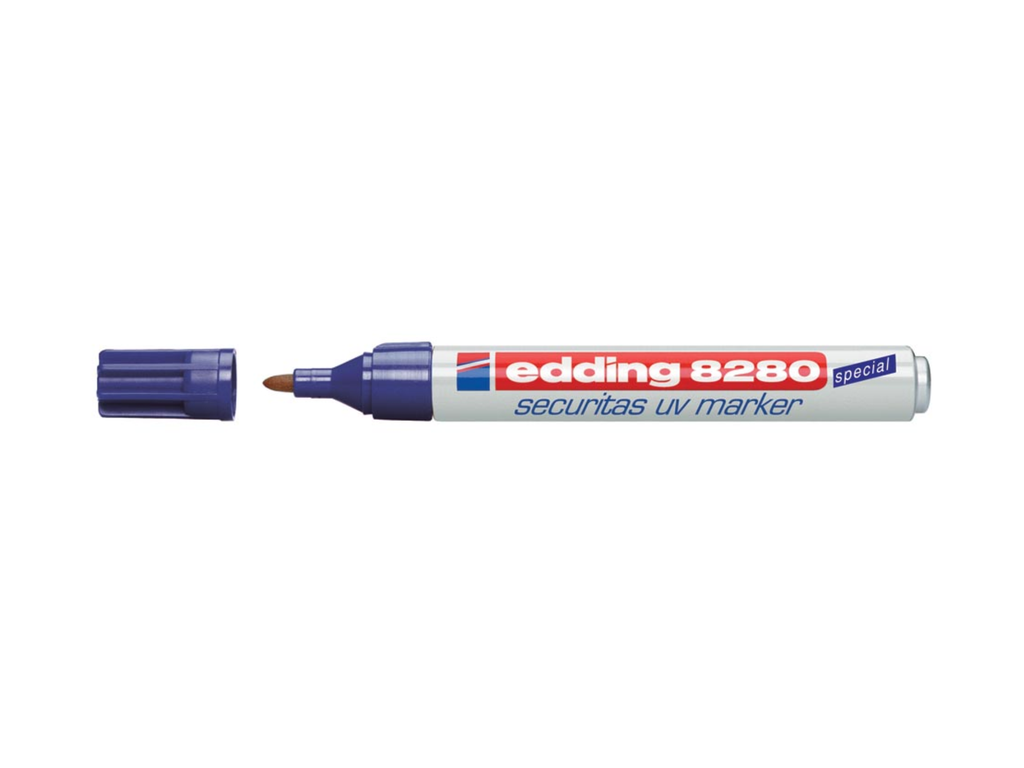 UV-marker Edding 8280 Securitas ronde punt 1,5-3mm transparant