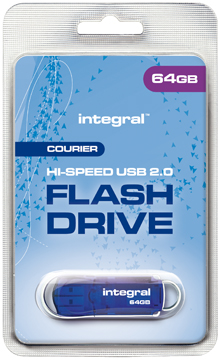 USB-stick Integral Courier 2.0 64GB blauw