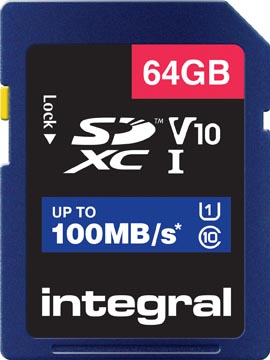 Geheugenkaart Integral SDXC 64GB