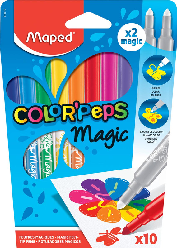 Viltstift Maped Color'Peps Magic assorti (12)