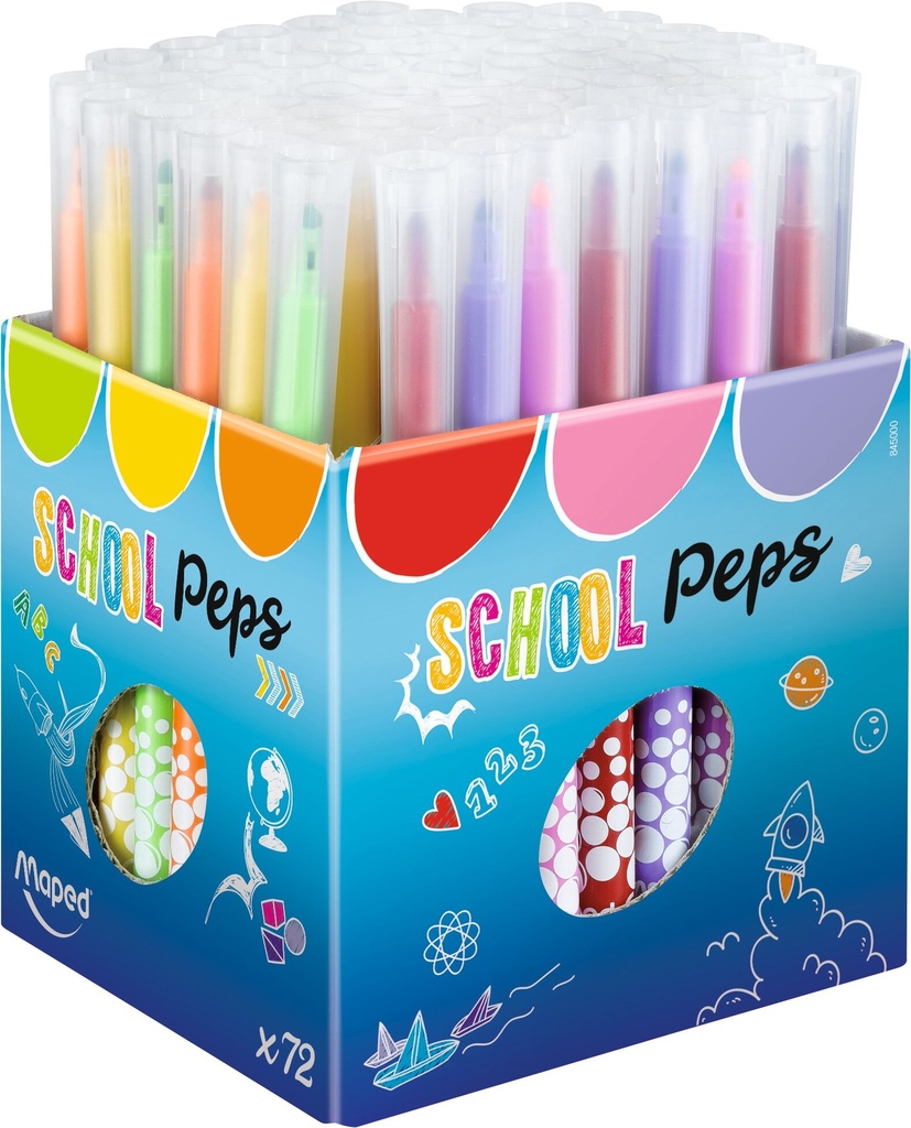 Viltstift Maped Color'Peps classpack assorti (72)