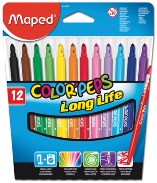 Viltstift Maped Color'Peps assorti (12)