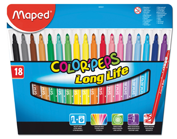 Viltstift Maped Color'Peps assorti (18)