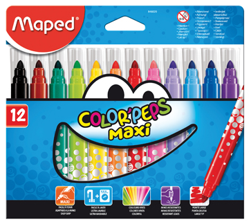 Viltstift Maped Color'Peps Jumbo Early Age assorti (12)