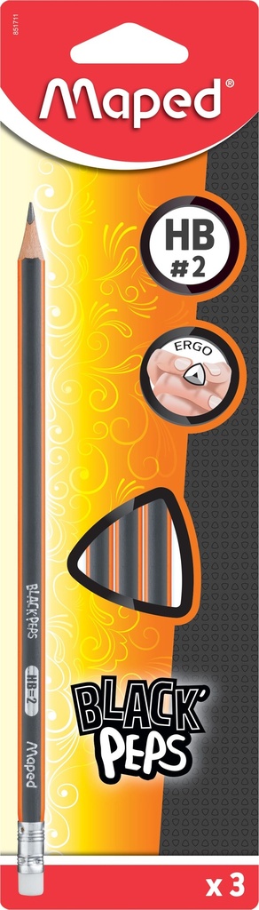 Potlood Maped Black'Peps HB met gom (3)