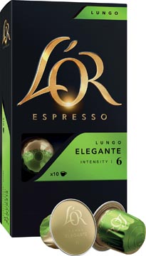 Koffiecapsules Douwe Egberts L'Or Espresso Lungo Elegante Intensity 6 (20)