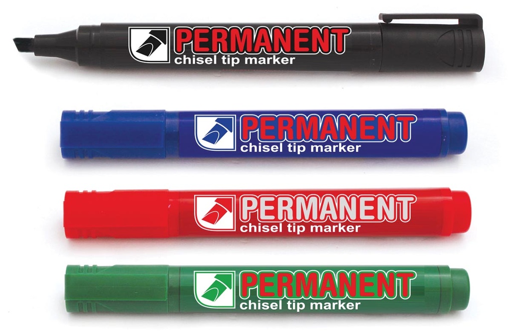 Permanente marker Crown beitelpunt 1-3mm assorti (4)(961214)