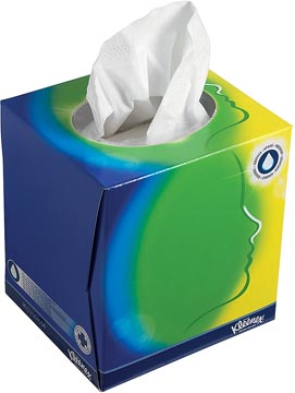 Papieren zakdoeken Kleenex 2-laags 56 tissues per doos wit