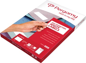 Etiketten Pergamy rechte hoeken 14 etik/bl 105x42,3mm (100)