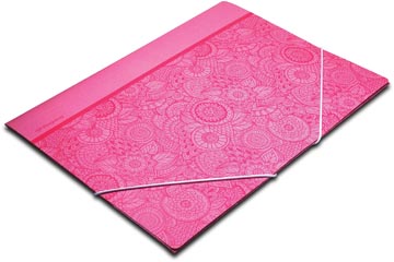 Elastomap Pergamy Mandala karton A4 roze