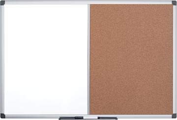 Combibord Pergamy 60x90cm kurk en magnetisch whiteboard