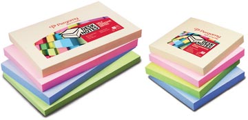 Memoblok Pergamy 76x76mm assorti pastel (12)