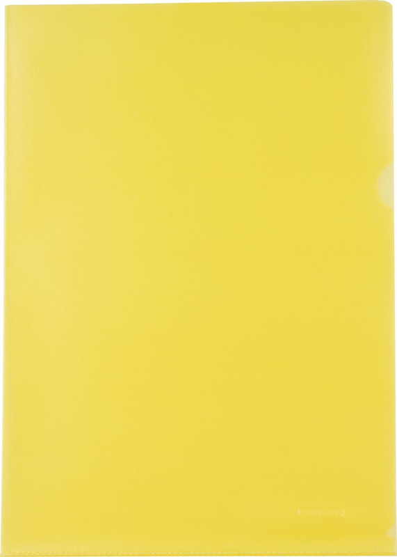 Zichtmap Pergamy PP A4 120 micron gekorreld transparant geel (25)
