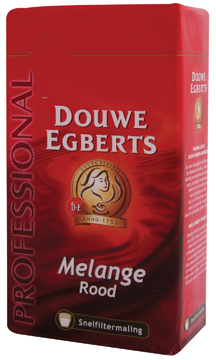 Koffie Douwe Egberts Melange rood gemalen 250g