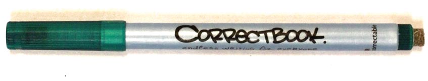 Fineliner Correctbook uitwisbaar 0,6mm groen