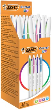 Balpen Bic Cristal Up assorti fun (20)