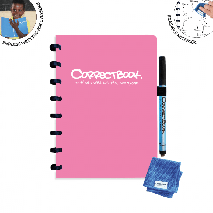 Schrift Correctbook Original A5 blanco 40blz roze