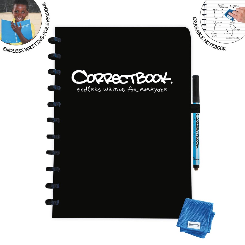 Schrift Correctbook Original A4 gelijnd 40blz zwart