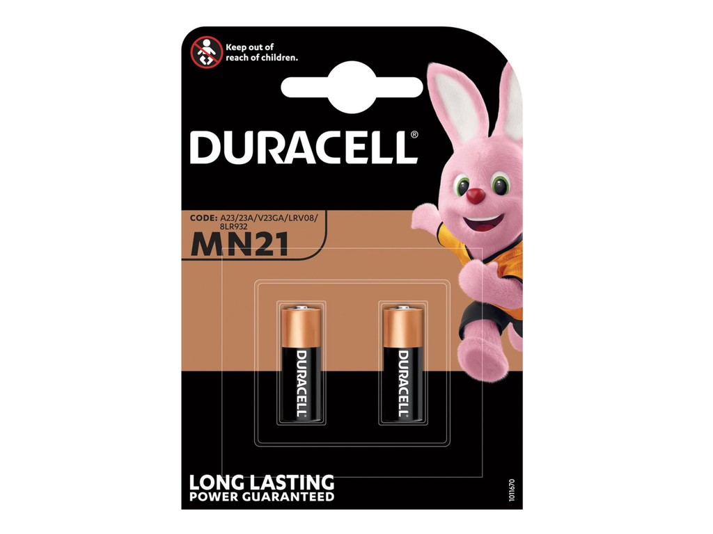 Batterij Duracell Security MN21 12v A23 (2)