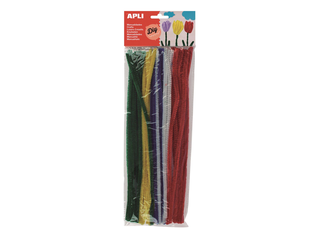 Chenilledraad Apli kids 5mmx30cm assorti (50)