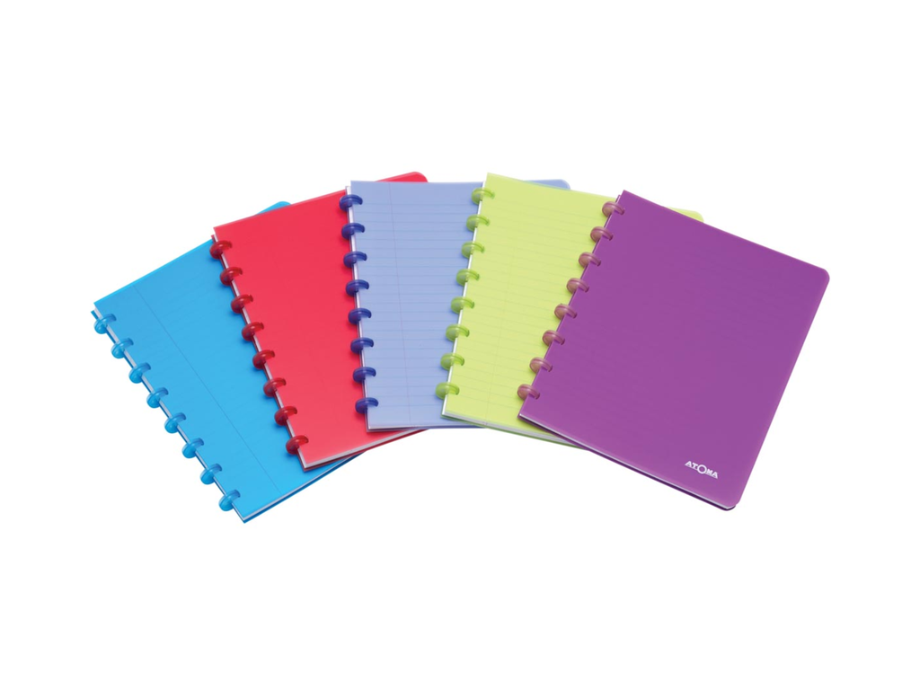 Schrift Atoma Trendy PP A5 geruit 144blz transparant assorti