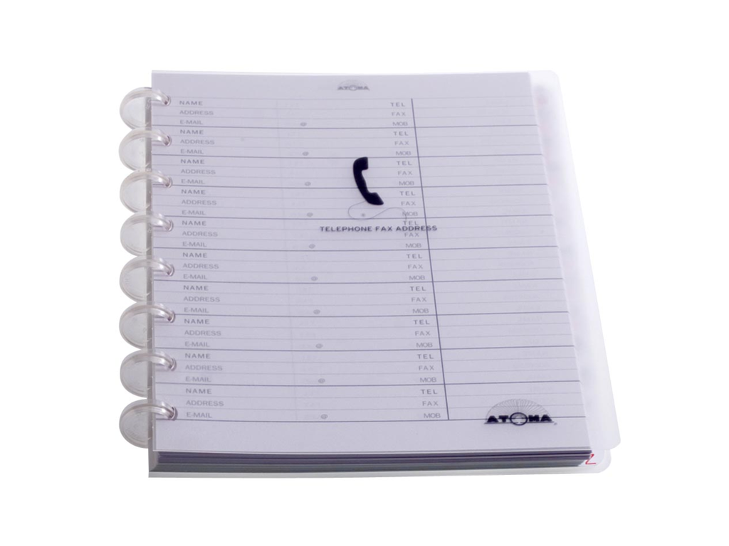 Telefoonregister Atoma PP A5 108blz assorti