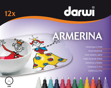 Keramiekstift Darwi amerina assorti (12)