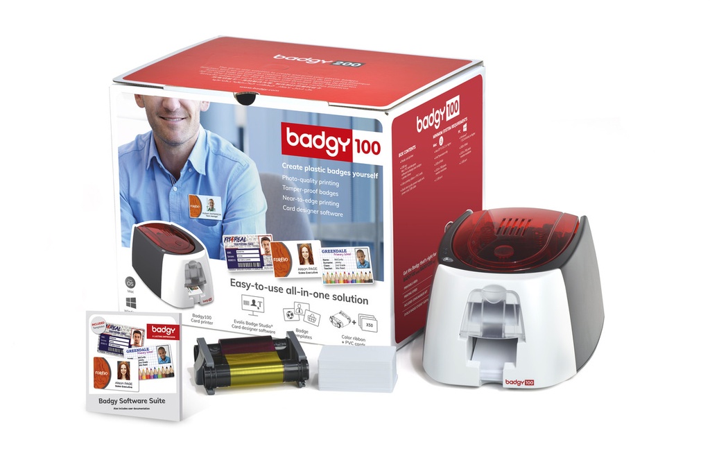 Badgeprinter Badgy Evolis 100