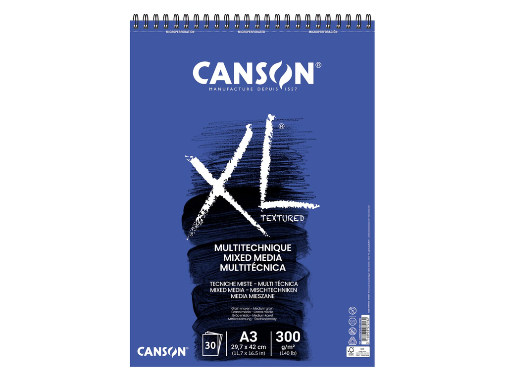 Tekenblok Canson XL Mix Media A3 300g 30vel