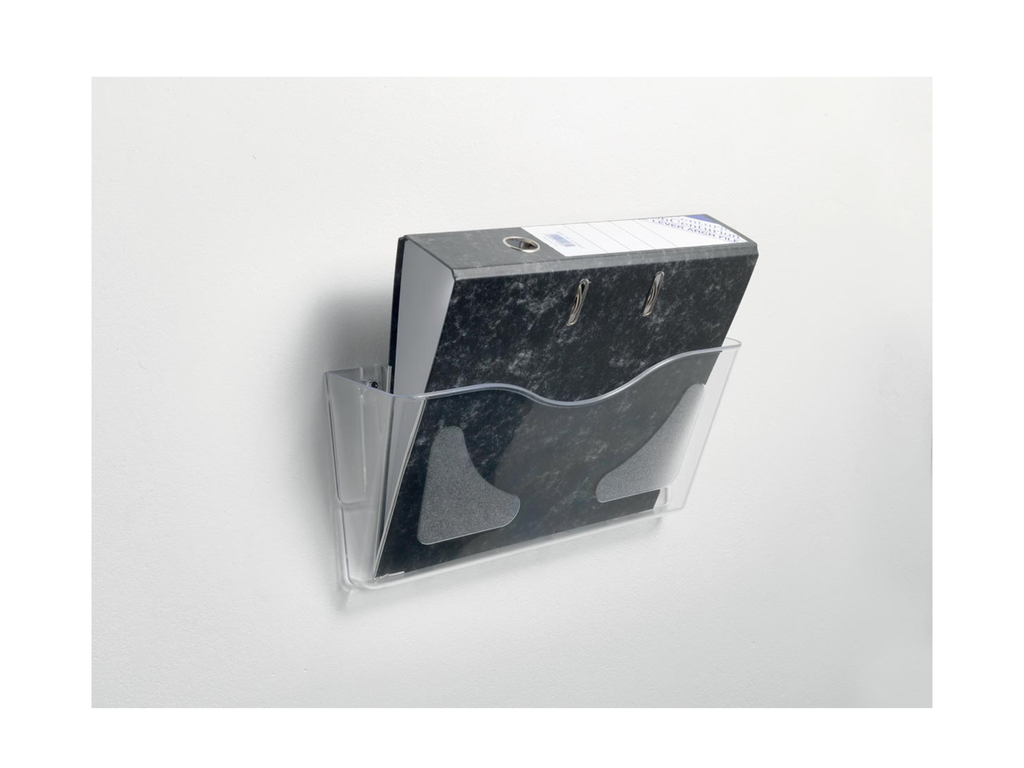 Folderhouder wand Deflecto DocuPockets A4 liggend 1-vaks transparant
