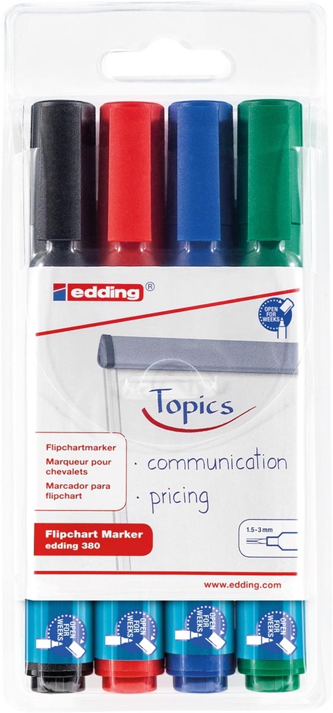 Flipchartmarker Edding 380 assorti (4)