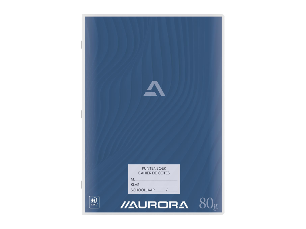 Puntenboek Aurora A4 65blz geniet en voorgedrukt