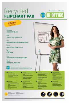 Papierblok voor flipchart Bisilque 65x98cm 50vel blanco