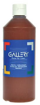 Plakkaatverf Gallery 500ml donkerbruin