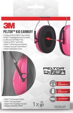 Gehoorkap 3M Peltor Kid roze