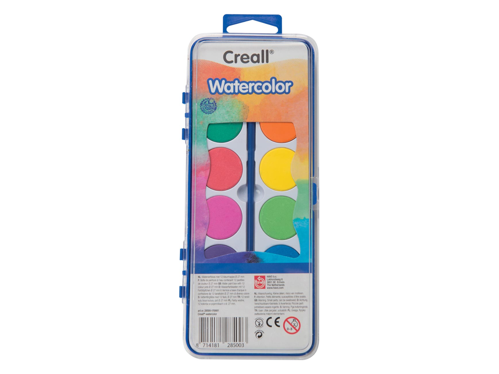 Waterverf Creall doos 12 napjes 27mm