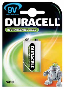 Batterij Duracell Rechargeable HR9V