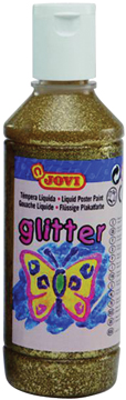 Plakkaatverf glitter Jovi 250ml goud