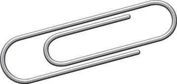 Paperclip Kangaro 25mm rond verzinkt (100)