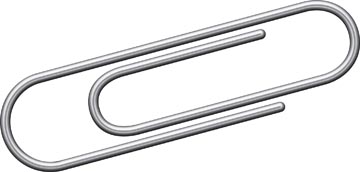 Paperclip Kangaro 30mm rond verzinkt (1000)