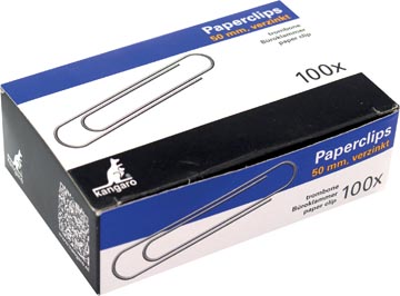 Paperclip Kangaro 50mm rond verzinkt (100)