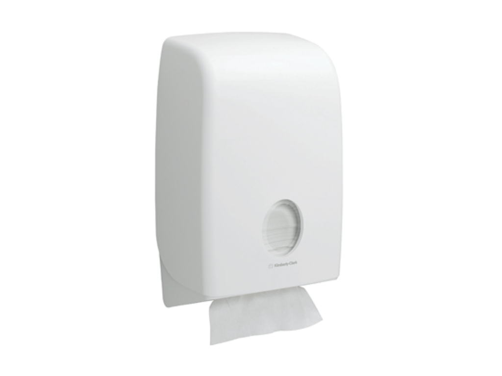 Handdoekdispenser Kimberly Clark Aquarius Interfold wit
