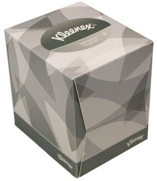 Papieren zakdoeken Kleenex 2-laags 90 tissues per doos wit
