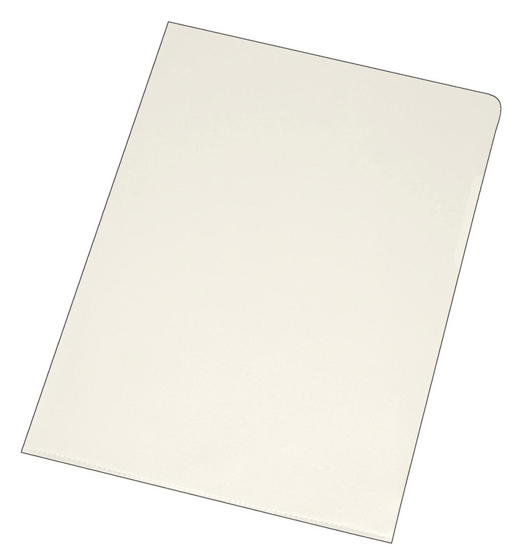 Zichtmap Q-Connect PP A4 120 micron gekorreld transparant (100)(901675)